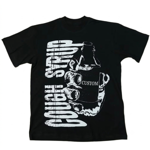 เสื้อยืดพิมพ์ลายผ้าฝ้ายแฟชั่นสไตล์วินเทจ แขนสั้น ผ้าฝ้าย 100% พิมพ์ลายกราฟิก สำหรับใส่สบายทุกเพศ - Product Image 1