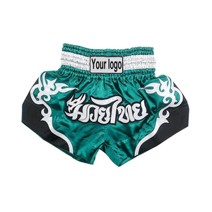 Pantalones Cortos de Boxeo para Mujer y Hombre, Pantalones Cortos de MMA con Bordado, Pantalones de Entrenamiento Profesional de Kickboxing para Niños y Niñas, Pantalones de Muay Thai - Product Image 5
