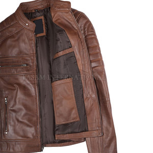 Factory Direct Sale Men Leather Winter <b>Jacket</b> <b>Light</b> <b>Weight</b> Men Leather <b>Jacket</b> <b>Plus</b> <b>Size</b> Leather <b>Jacket</b> - Product Image 5