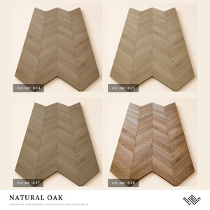 Suelo de Parqué de Roble Natural de Ingeniería, Diseño Chevron, 15 mm, 5 Pulgadas, Madera Maciza con Sistema de Encaje Macho y Hembra - Product Image 5