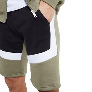 Ventes en gros de sweats à capuche personnalisés 100% coton, ensembles de survêtements courts pour hommes - Product Image 4