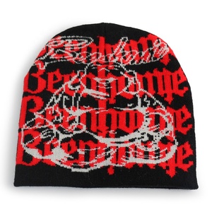 Unisex Knit Beanie <b>Winter</b> Warm Hat Custom Logo Soft Knit <b>Winter</b> <b>Cap</b> with Pattern Design Unisex Warm Street Style Beaded Beanies - Product Image 5