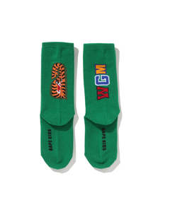 Chaussettes ras du cou SPLENDID APPAREL à motif chien, bleu et rose à carreaux, en coton et élasthanne, tricotées, respirantes, imprimées numériquement, unisexe, personnalisables - Product Image 3