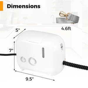 เครื่องทำความสะอาดไอน้ำทรงพลัง 1500W รุ่น 88059986 ถังน้ำ 900 มล. แรงดูด 3 บาร์ 14 กิโลปาสคาล สำหรับทำความสะอาดรถยนต์ด้วยไอน้ำ - Product Image 4