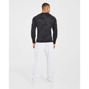 Camiseta Deportiva Casual de Manga Larga para Hombre, con Estampado de Camuflaje, Cuello Redondo, de Secado Rápido, Tejido de Poliéster - Product Image 4