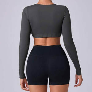 Ropa Deportiva Cómoda, Transpirable y Ligera para Gimnasio, Top de Yoga para Mujer, Ropa Deportiva Activa, Servicio OEM, Precio Bajo, en Stock - Product Image 4