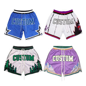 Pantalones cortos de baloncesto de malla con estampado de sublimación de alta calidad y bolsillo, para hombre y mujer, en colores personalizados. - Product Image 3