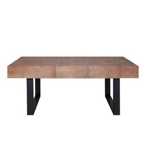 Tavolino da Caffè in Legno Rustico Industriale Fatto a Mano 47.2*23.5x18" Tavolo in Legno Unico e Elegante - Product Image 3