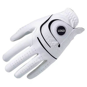 wholesale OEM/ODM Service Custom Premium High Quality Lightweight Non Slip Golf Sports Breathable Genuine Leather Gloves - Product Image 4