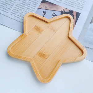 Ensemble de sous-verres et plateaux en bambou écologique personnalisés pour café, thé, nourriture, avec gravure laser du logo, style classique - Product Image 4