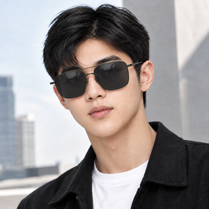 Big Size Men Eyeglasses Photochromic UV420 Square Full Rim Titanium Lightweight Pure Titanium Prescription Ready Factory Direct - Product Image 5