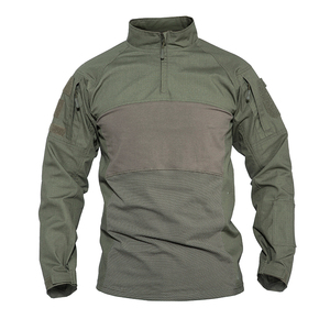 Camisa Táctica de Manga Larga para Hombre de Alta Calidad, 3 Botones, Secado Rápido, 100% Poliéster, Sólida, Antiarrugas - Product Image 5