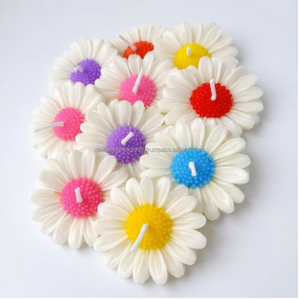 Cute Aesthetic Daisy Flower <b>Candle</b> Set Handmade Scented <b>Candles</b> for Spring Decor <b>Gift</b> USA - Product Image 5