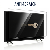 Protection d'écran de télévision transparente en acrylique anti-rayures pour écrans plats