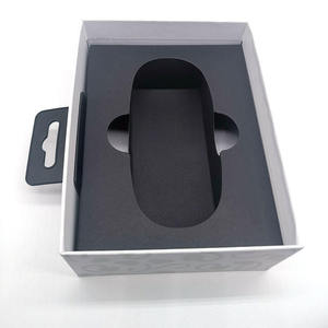 Custom Product Folding Hanging Hanger Box Recyclable for Retail Wireless Headphones Earphones With Window Boxes <b>Packaging</b> - Product Image 6