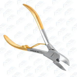 Pince à ongles demi-plaqué or en acier inoxydable de qualité supérieure outil de coupe-cuticules et coupe-ongles pour manucure et pédicure - Product Image 5