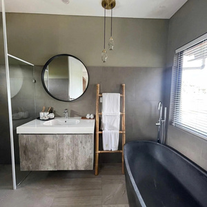 Étagère à serviettes autoportante en bambou à 3/4/5 niveaux |   Bambou massif écologique de 150 à 190 cm, OEM ODM |   Exportation en gros - Product Image 2