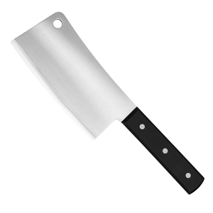Cuchillos profesionales para cortar carne, de acero inoxidable, con hoja ancha y afilada, y mango negro con triple remache, para carniceros. - Product Image 2