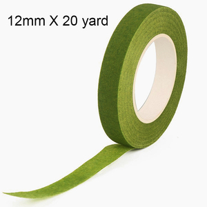 7 Colors Plastic Floral Tape Single Side 12mm X 20Yard Stretchable for Craft Supply DIY Projects Flower Arrangement Waterproof - Product Image 1