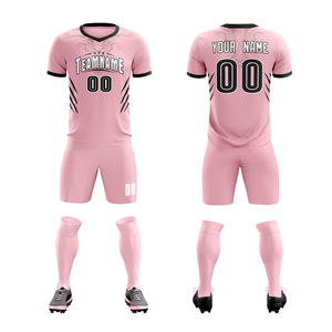 Ropa deportiva de fútbol para niños personalizable de alta calidad, camisetas y pantalones cortos de fútbol ligeros transpirables con impresión por sublimación - Product Image 3