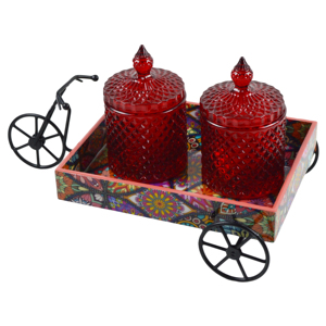 Multiple Wax Jar Glass Wheel <b>Stand</b> Candle Votive Modern <b>Tea</b> Light and Wax Candle Holder Waterproof Home Decor and Wedding Design - Product Image 2