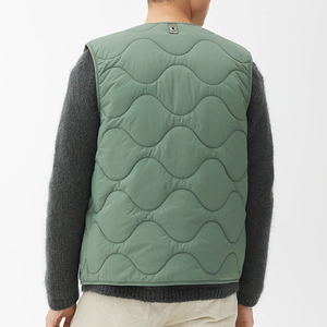 Men Hooded Puffer <b>Vest</b> Custom Adjustable Hem Quilted <b>Thermal</b> Heat Lining Gilet - Product Image 2