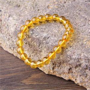 Natural <b>Citrine</b> <b>Bracelet</b> Yellow <b>Citrine</b> Beaded <b>Bracelet</b> For Healing Reiki Energy Jewelry Wholesale 8mm - Product Image 5
