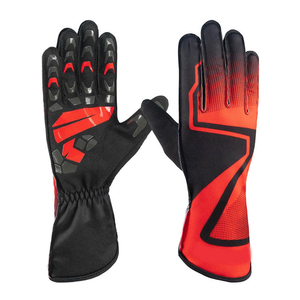 Guantes de Carreras Unisex de Dedo Completo, Amarillos y Negros con Paneles Recubiertos de PU Antideslizantes para Motocross y Actividades al Aire Libre - Product Image 3