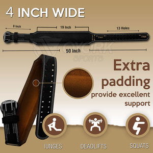 Cinturones de Soporte para Levantamiento de Pesas con Ajuste Flexible y Estructura Resistente, Cinturones de Levantamiento de Pesas para Rendimiento en el Gimnasio - Product Image 6