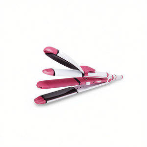 Plancha de pelo SaeDy 3 en 1 con placas de cerámica para peinar y rizar - Product Image 1