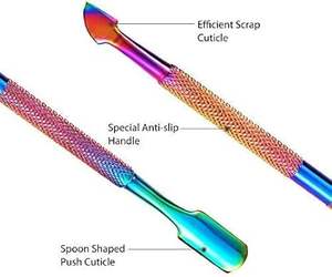 Outils de manucure professionnels en acier inoxydable, coupe-cuticules à ressort / coupe-ongles / pince à ongles - Product Image 3