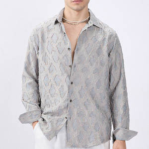 Camisas de Franela de Algodón para Hombre, Elegantes, Estilo Urbano, Transpirables, de Manga Larga, con Botones Cubiertos, Colores Personalizados - Product Image 6