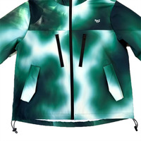 Maßgefertigte Hydrochrome Wasserfeste Wärmeaktivierte Thermosensitive Regenjacke Farbwechselnde Outdoor-Softshell-Windjacke