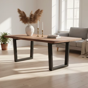 Mesa de Comedor Raki de Lujo, Hecha a Mano en Indonesia, Estilo Contemporáneo, Madera Natural Premium, Calidad de Exportación, Mercado Global - Product Image 1