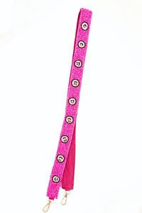 Checkerboard Beaded Belt <b>Straps</b> In Blue Black Green Red And Gold For Bag Hanger Accessory - Product Image 4