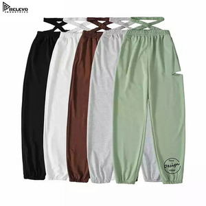 Wholesale Custom <b>Women</b>’s Sweatpants – Cotton <b>Fleece</b> <b>Joggers</b> Loose Fit Drawstring with Puff Print Blank - Product Image 1