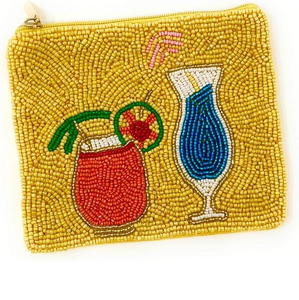 <b>Seed</b> Beaded Embroidery Letterpress Printed Promotional Fashion Coin Pouch Handmade Custom Logo Available - Product Image 6