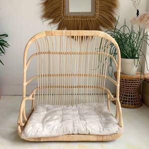 Double hanging <b>egg</b> basket chair cheap price cane rattan swing chairs manufactured in Vietnam - Product Image 2