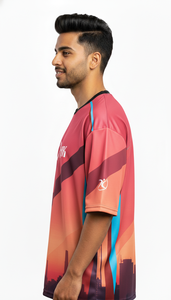 เสื้อยืดโอเวอร์ไซส์สไตล์สตรีทแวร์สำหรับผู้ชาย พิมพ์ลายแบบซับลิเมชั่น ลำลอง ใส่ได้ทุกวัน ทันสมัย - Product Image 5