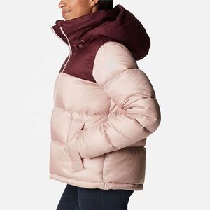 Latest Womens Lightweight Regular <b>Waterproof</b> Eco-Friendly Windproof Hooded Puffer <b>Jacket</b> Warm Breathable OEM <b>Winter</b> Coat Quick - Product Image 2