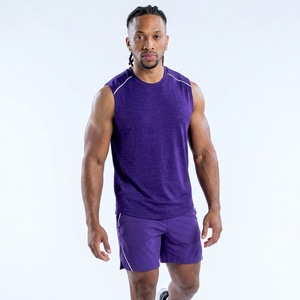Camiseta sin Mangas para Hombre, Cuello Redondo, para Gimnasio, Secado Rápido, para Entrenamiento, Camisetas Deportivas para Hombre, Precios de Fábrica, Más Vendidas - Product Image 1