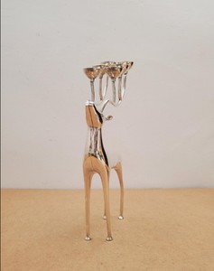 Portavelas de Reno Navideño – Soporte de Metal de Lujo para Velas de Té, Decoración del Hogar, Centro de Mesa y Regalos - Product Image 2