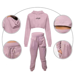 ชุดวอร์มฤดูหนาวผู้หญิงขายส่ง แบบลำลอง พิมพ์ลาย 2 in 1 ชุดกีฬา Unisex ระบายอากาศ แห้งเร็ว โพลีเอสเตอร์ 100% รุ่นล่าสุด - Product Image 5
