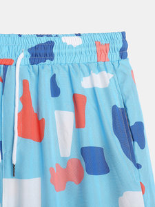 Pantalones Cortos Casuales de Poliéster para Hombre, a la Moda, Personalizados, de Alta Calidad, con Estampado y Cintura Elástica Media, para Playa - Product Image 5