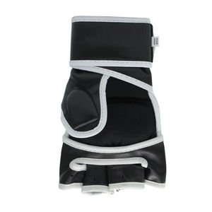 Guantes de MMA Blancos de Medio Dedo, Cierre de Velcro de Cuero PU, Unisex, para Entrenamiento de Artes Marciales - Product Image 4