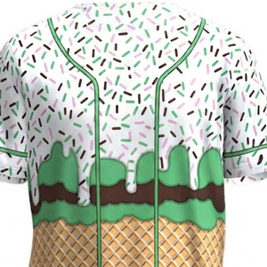 Camiseta de béisbol de alto rendimiento, ligera, con botones, transpirable, de secado rápido, uniforme deportivo para hombre - Product Image 5
