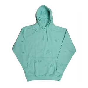 Sweat-shirt à capuche pour homme personnalisé, effet délavé, en coton, style streetwear oversize, tissu doux et décontracté moderne - Product Image 3