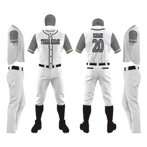 Ensemble d'uniformes de baseball personnalisés en gros avec impression par sublimation intégrale et broderie de la marque de l'équipe - Fournisseur - Product Image 1
