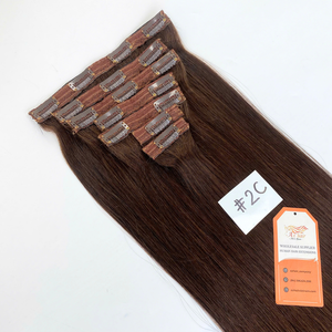 Clip en extensiones de cabello Extensiones de cabello Cabello humano vietnamita recto Envío por DHL UPS FEDEX - Product Image 6