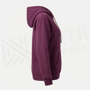 Premium Design Custom Made Women <b>Large</b> Size Pullover Hooded Knitted Lightweight Anti Pilling Breathable Cotton Wear - Product Image 3